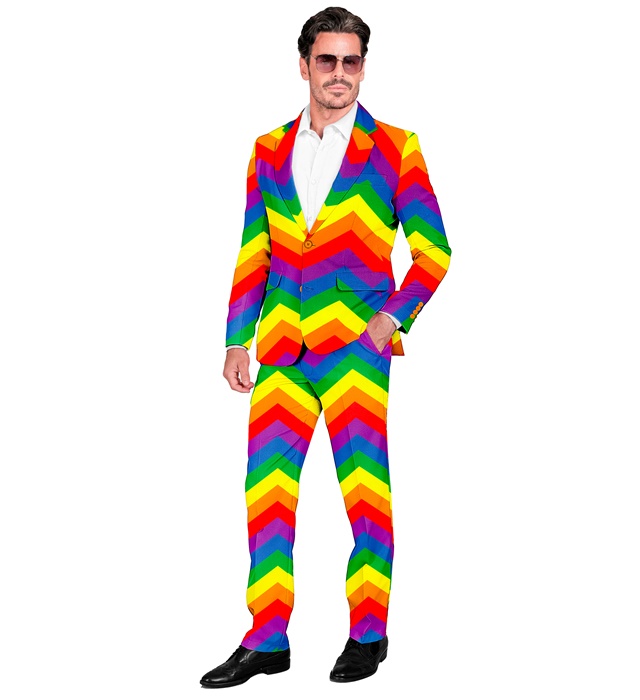 "COSTUME ARC EN CIEL PARTY FASHION" (veste, pantalon)