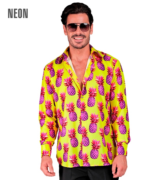 [41147] "CHEMISE ANANAS FLUO PARTY FASHION" (chemise) (XXL)