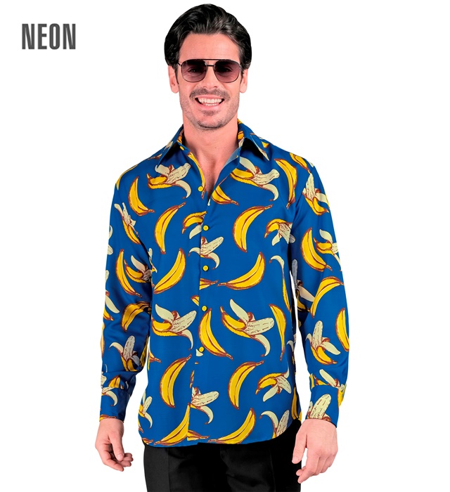 [41177] "CHEMISE BANANE FLUO PARTY FASHION" (chemise) (XXL)