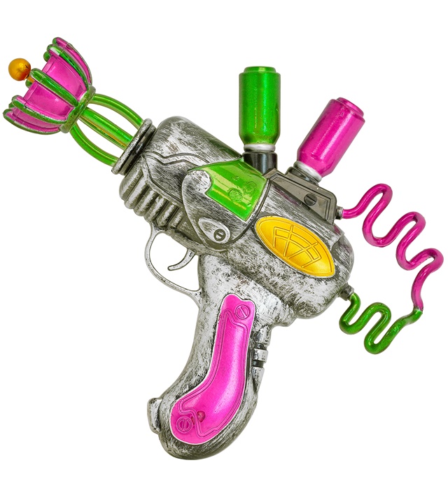 "PISTOLET À RAYONS CLOWN TUEUR " 25 cm