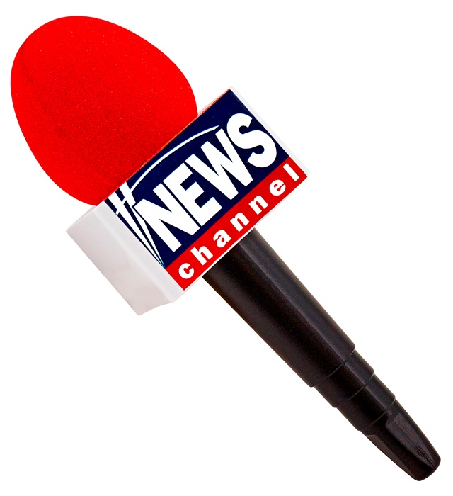 [42223] "MICROPHONE DERNIÈRES NOUVELLES" 25 cm