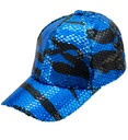 "CASQUETTE A PAILLETTES VAGUES BLEU"