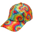 "CASQUETTE A PAILLETTES TIE DYE"