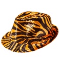 "FEUTRE A PAILLETTES ANIMALIER TIGRE"