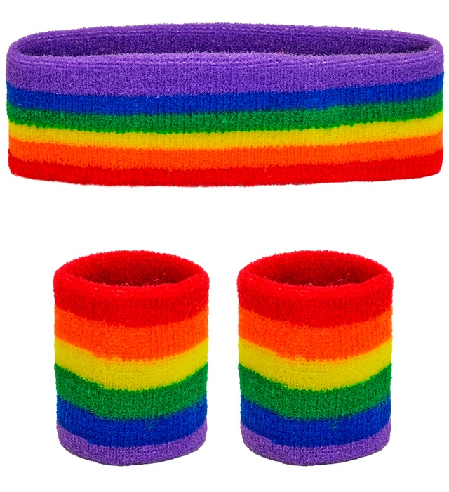 [42620] "SET BANDEAU ARC EN CIEL" (bandeau, 2 bracelets)