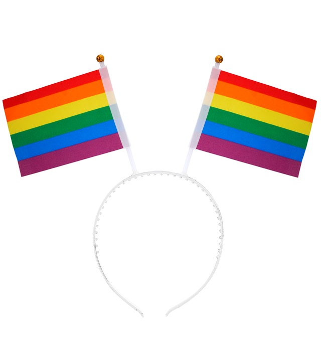 "DRAPEAU BANDEAU ARC EN CIEL"