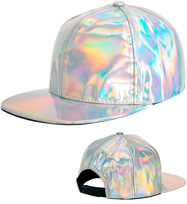 "CASQUETTE HOLOGRAPHIQUE ARGENT"