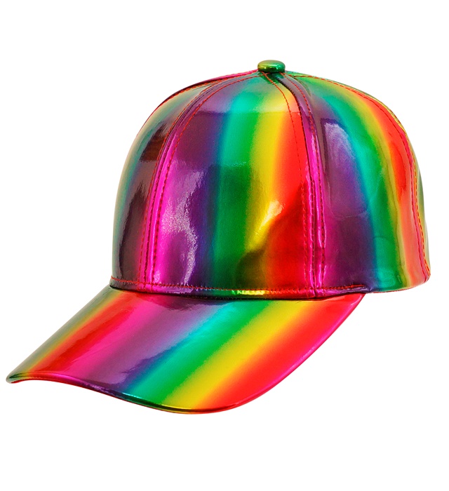 "CASQUETTE HOLOGRAPHIQUE ARC EN CIEL"