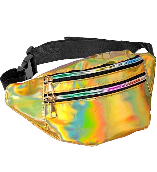 [42636] "SAC CEINTURE HOLOGRAPHIQUE OR"