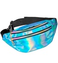 "SAC CEINTURE HOLOGRAPHIQUE BLEU"