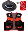 "COWBOY" (gilet, chapeau, bandana,étoile de sherif)