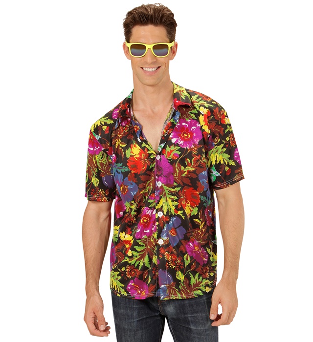 "CHEMISE HAWAIENNE" noir