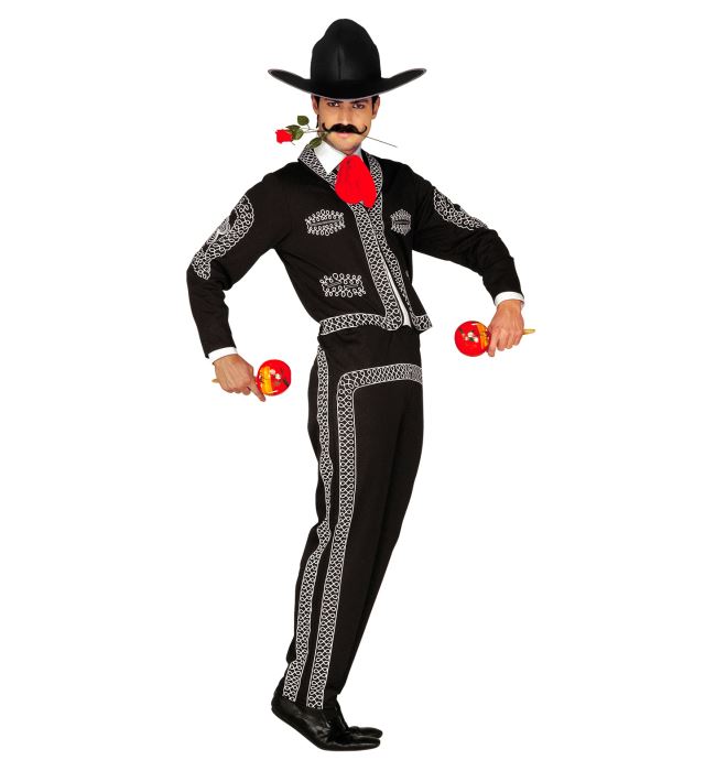 "MARIACHI" (gilet, pantalon,chapeau, cravate)