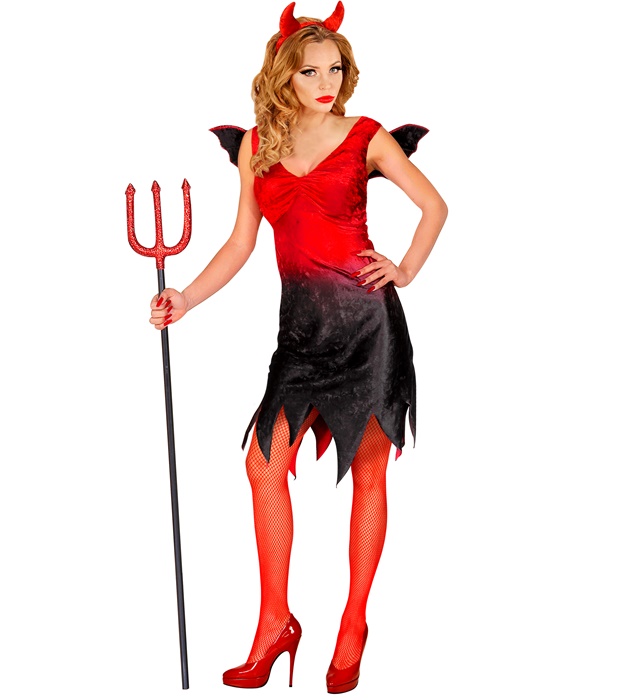 "DIABLESSE" (robe avec ailes, cornes)