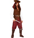 "PIRATE" (chemise avec gilet, ceinture, surbottes, bandeau, chapeau, cache oeil)