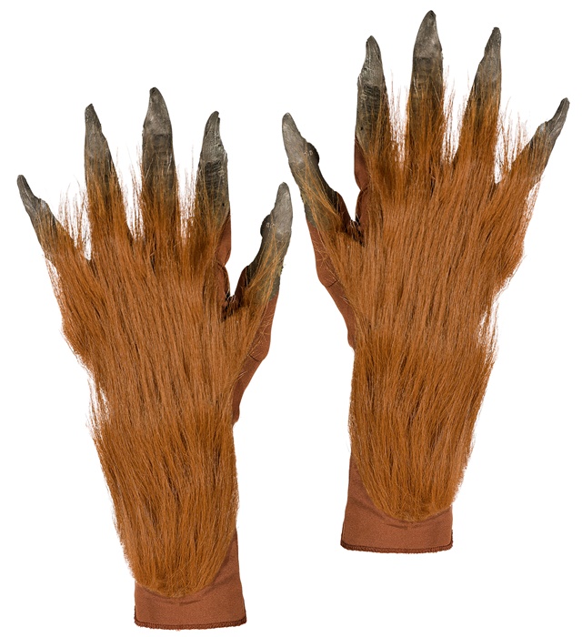[00220] "MAINS DE KRAMPUS / LOUP-GAROU AVEC FOURRURE"