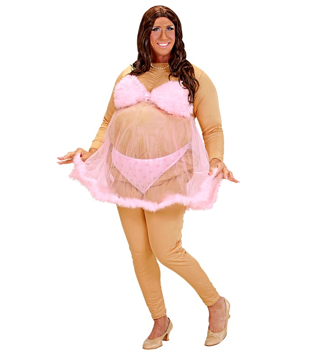 [4491B] "SUPER STRIP-TEASEUSE" (costume rembourré, culottes, nuisette)
