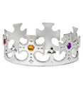 "COURONNE DE ROI ARGENT AVEC PIERRES"