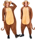 "ONESIE EN PELUCHE SINGE" (combinaison avec capuche)