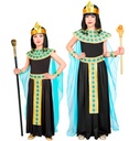 "CLEOPATRE" (robe avec ceinture, col, manchettes, coiffe, cape)