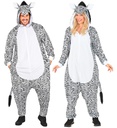 "ONESIE EN PELUCHE ZEBRE" (combinaison avec capuche)