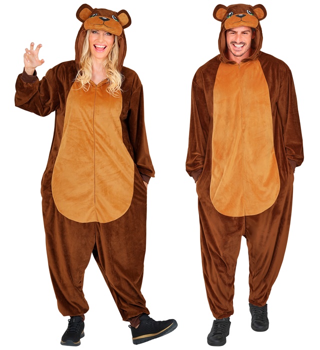 "ONESIE EN PELUCHE OURS" (combinaison avec capuche)