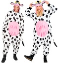 "ONESIE EN PELUCHE VACHE" (combinaison avec capuche)