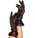 "GANTS DENTELLE NOIRS" 25 cm