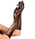 "LONGS GANTS DENTELLE NOIRE - 40 cm"