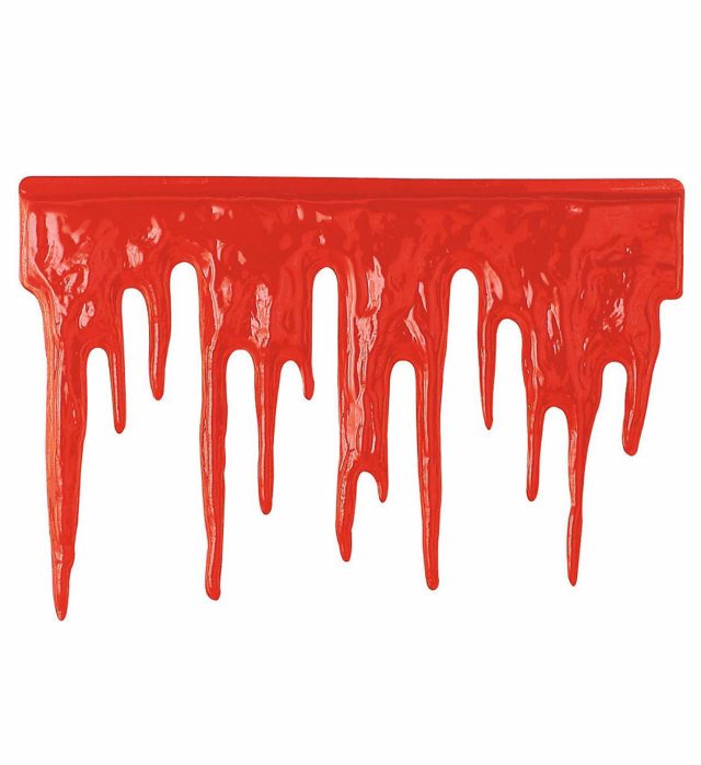 [4651S] "DECORATION SANG" en plastique - 60x40 cm