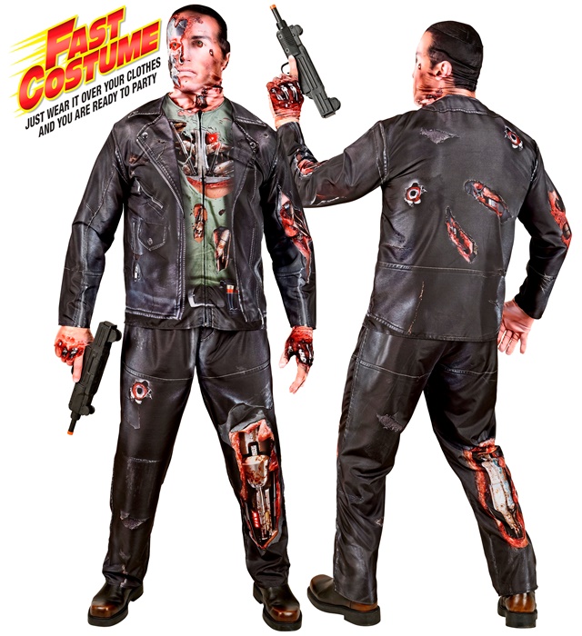 "CYBORG FAST COSTUME" (veste, pantalon, gants, masque)