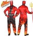 "DIABLE FAST COSTUME" (veste, pantalon, gants, masque avec des cornes)