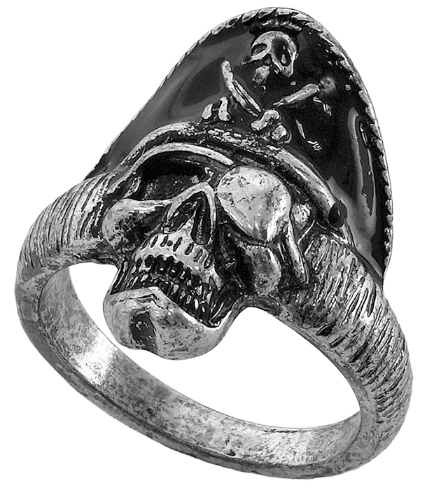 "BAGUE CRANE CAPITAINE DES PIRATES"