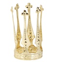 "MINI COURONNE DOREE EN ALUMINIUM"
