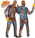 "ZOMBIE FAST COSTUME" (veste, pantalon, gants, masque)
