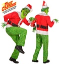 "MONSTRE DE NOEL FAST COSTUME" (veste, pantalon, chapeau, gants, barbe, sourcils)