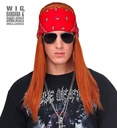 "PERRUQUE AXEL AVEC BANDANA & LUNETTES DE SOLEIL" en sachet