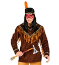 "INDIEN" (manteau, bandeau avec plume)