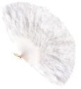"EVENTAIL A PLUMES" blanc