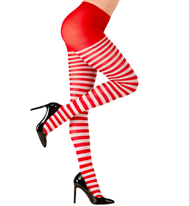 "COLLANT RAYE BLANC-ROUGE" 70 DEN