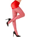 "COLLANT RAYE BLANC-ROUGE" 70 DEN