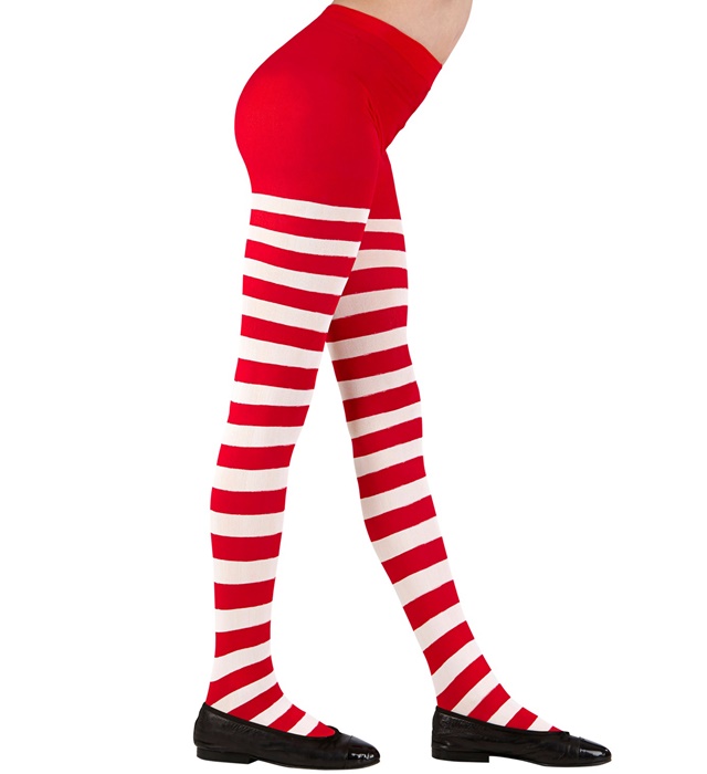 "COLLANT RAYE NOIR/ROUGE " 70 DEN