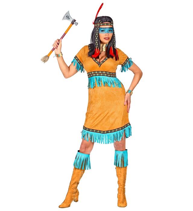 [00299] "INDIENNE" (robe, bandeau avec plume) (XS)