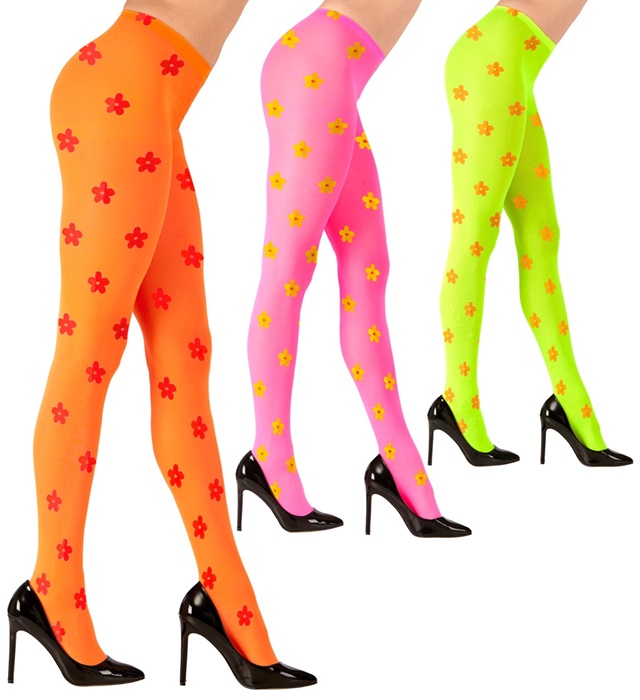 "COLLANT FLEUR NEON" 40 DEN - 3 coul. Ass.