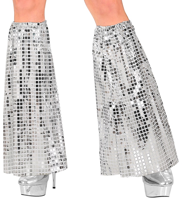 [48141] "LE STYLE DISCO DES ANNEES 70" (jambières à paillettes argent)