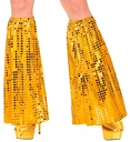 "LE STYLE DISCO DES ANNEES 70" (jambières à paillettes or)