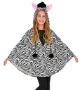"ZEBRE" (poncho avec capuche)