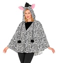 "ZEBRE" (poncho avec capuche)