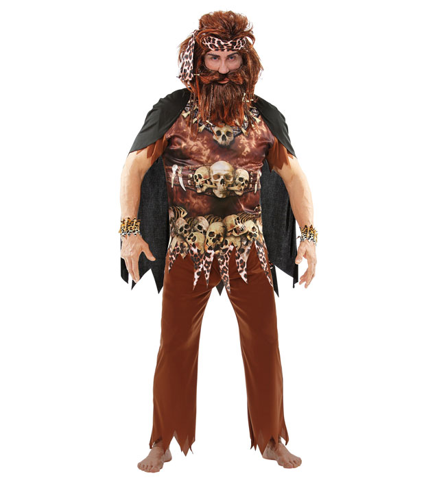 [48251] "PRETRE VAUDOU" (T-shirt, pantalon, bandeau, cape) (S)