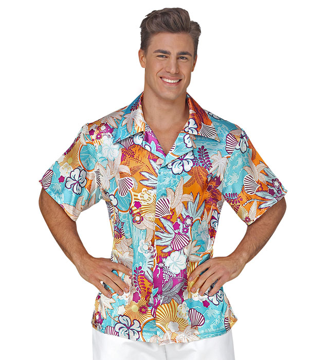 Satin "CHEMISE HAWAIENNE"